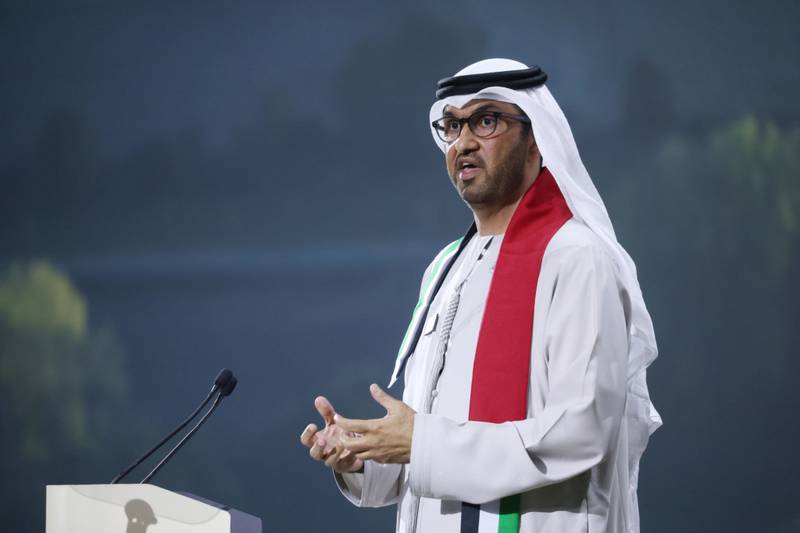 Cop28′s UAE president says there is ‘no science’ supporting need to phase out fossil fuels